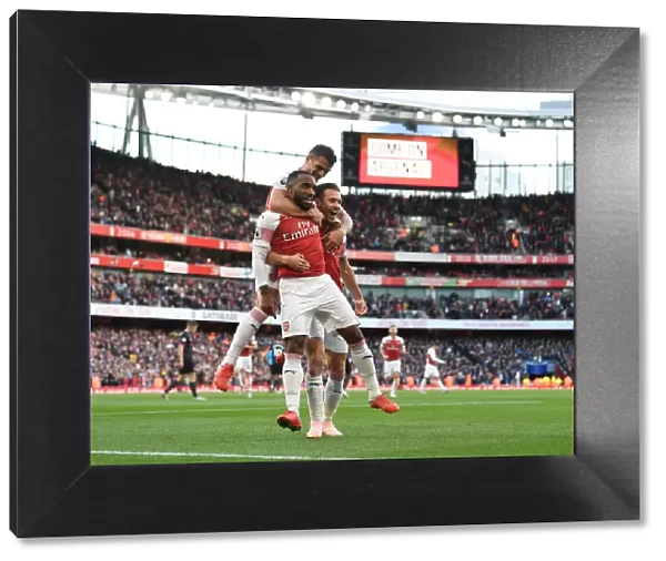 Arsenal's Triumph: Lacazette, Xhaka, Ramsey's Goals: A Celebratory Moment at Emirates Stadium (2018-19)