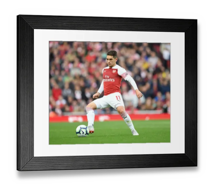Framed Print : Lucas Torreira in Action: Arsenal vs Everton, Premier League 2018-19