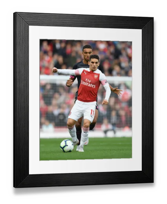Framed Print : Lucas Torreira in Action: Arsenal vs Everton, Premier League 2018-19