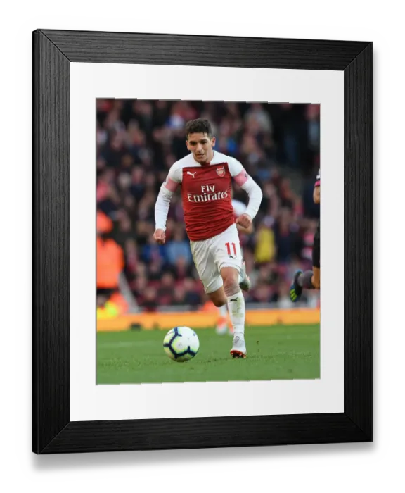 Framed Print : Lucas Torreira in Action: Arsenal vs Everton, Premier League 2018-19