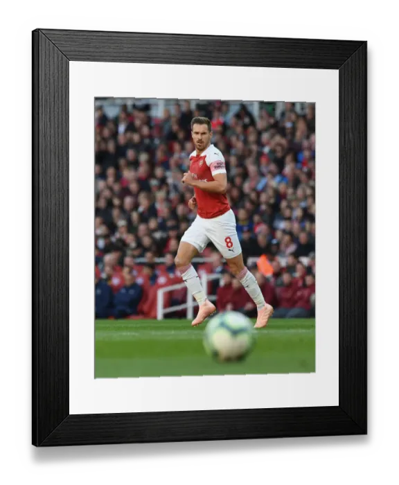 Framed Print : Aaron Ramsey in Action: Arsenal vs. Everton (2018-19)