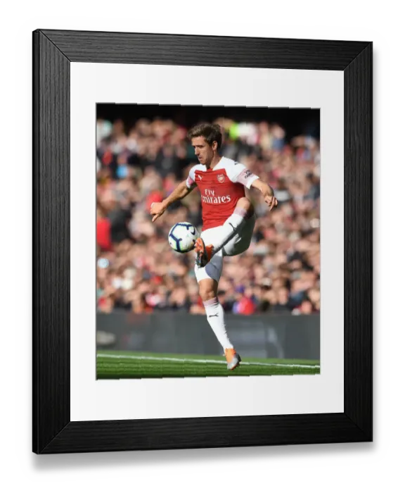 Framed Print : Nacho Monreal in Action: Arsenal vs Everton, Premier League 2018-19