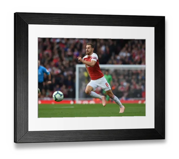 Framed Print : Aaron Ramsey in Action: Arsenal vs. Everton, Premier League 2018-19 Framed Print : Aaron Ramsey in Action: Arsenal vs. Everton, Premier League 2018-19