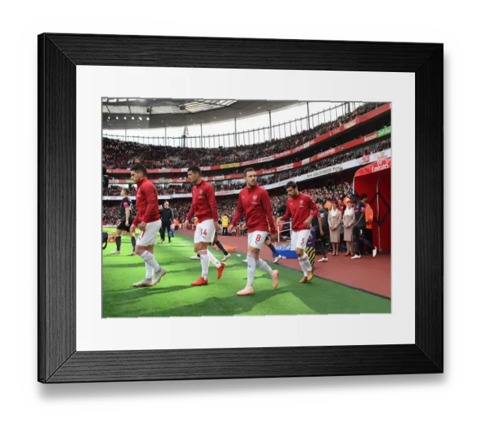 Framed Print : Aaron Ramsey: Focused Ahead of Arsenal vs. Everton Showdown (Arsenal v Everton 2018-19)