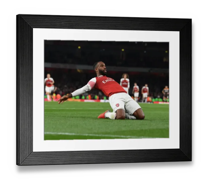 Framed Print : Alex Lacazette Hat-Trick: Arsenal Dominate Brentford in Carabao Cup Framed Print : Alex Lacazette Hat-Trick: Arsenal Dominate Brentford in Carabao Cup
