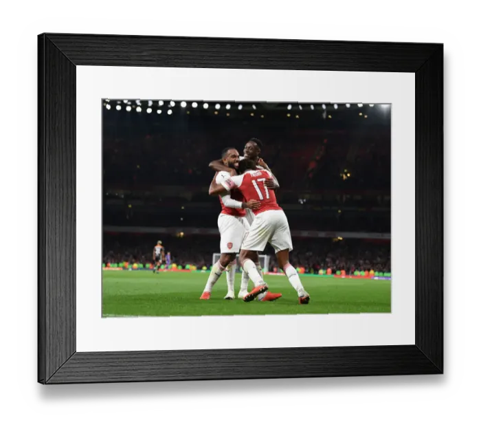 Framed Print : Arsenal's Triumph: Lacazette, Welbeck, Iwobi Celebrate Goals Against Brentford in Carabao Cup Framed Print : Arsenal's Triumph: Lacazette, Welbeck, Iwobi Celebrate Goals Against Brentford in Carabao Cup