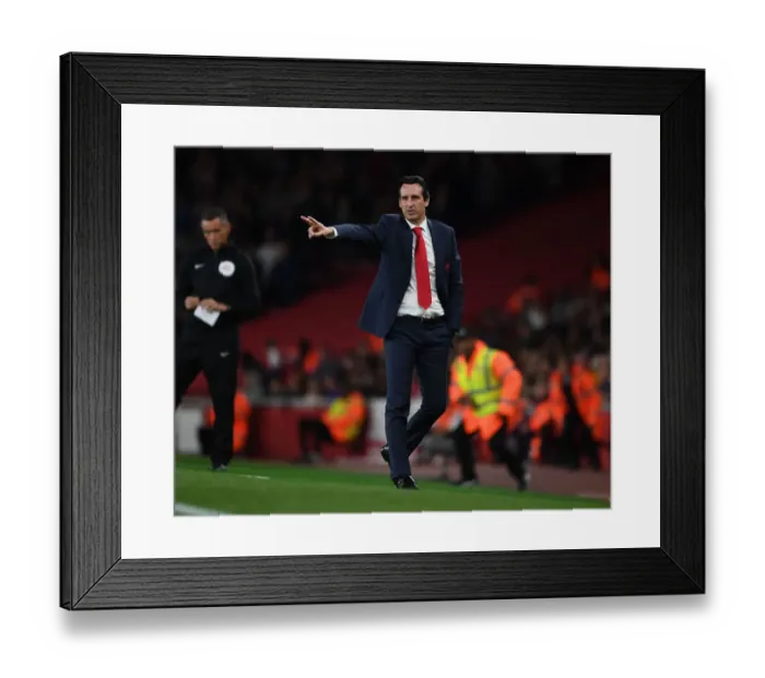 Framed Print : Unai Emery Leads Arsenal in Carabao Cup Clash Against Brentford
