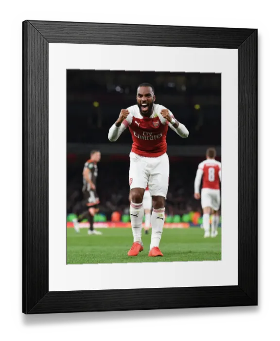 Framed Print : Alex Lacazette's Hat-Trick: Arsenal's Commanding Performance Against Brentford in Carabao Cup Framed Print : Alex Lacazette's Hat-Trick: Arsenal's Commanding Performance Against Brentford in Carabao Cup