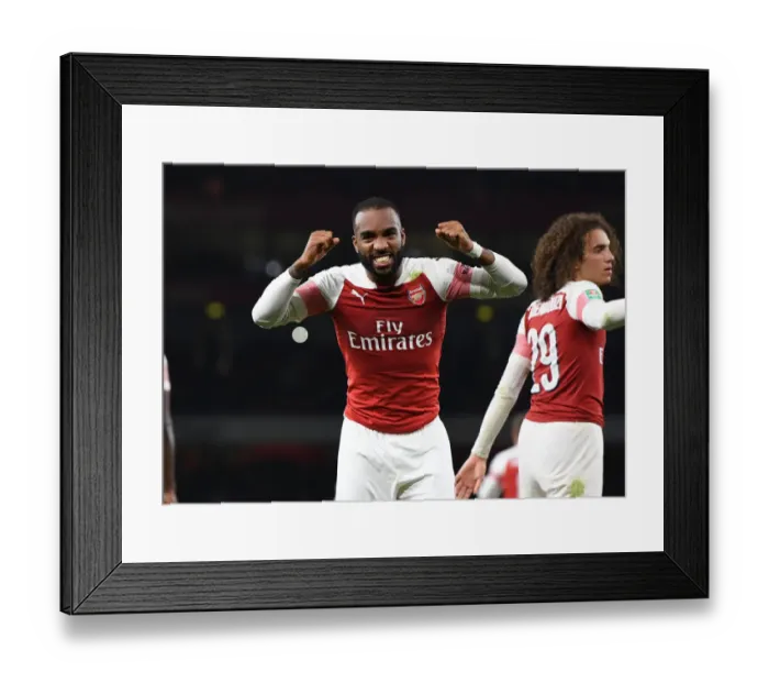 Framed Print : Alex Lacazette's Hat-Trick: Arsenal's Triumph Over Brentford in Carabao Cup Framed Print : Alex Lacazette's Hat-Trick: Arsenal's Triumph Over Brentford in Carabao Cup