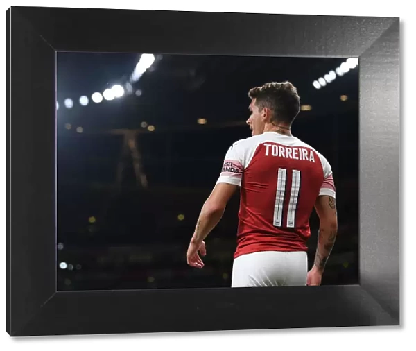 Lucas Torreira in Action: Arsenal vs. Brentford, Carabao Cup 2018-19