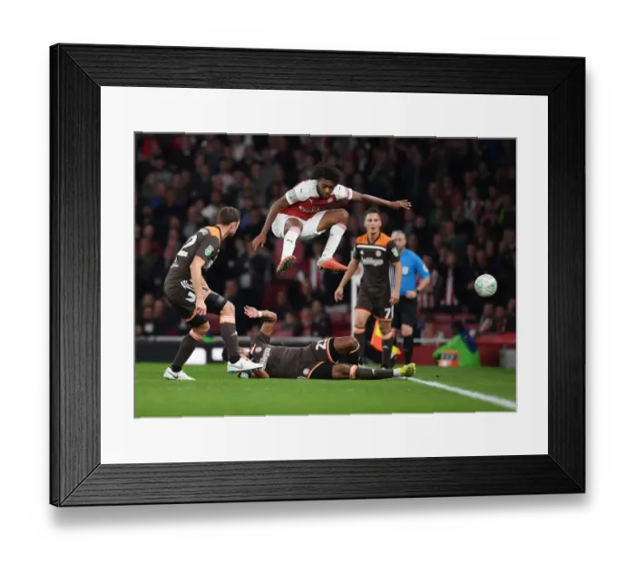 Framed Print : Arsenal vs Brentford: Iwobi vs Jeanvier in Carabao Cup Clash