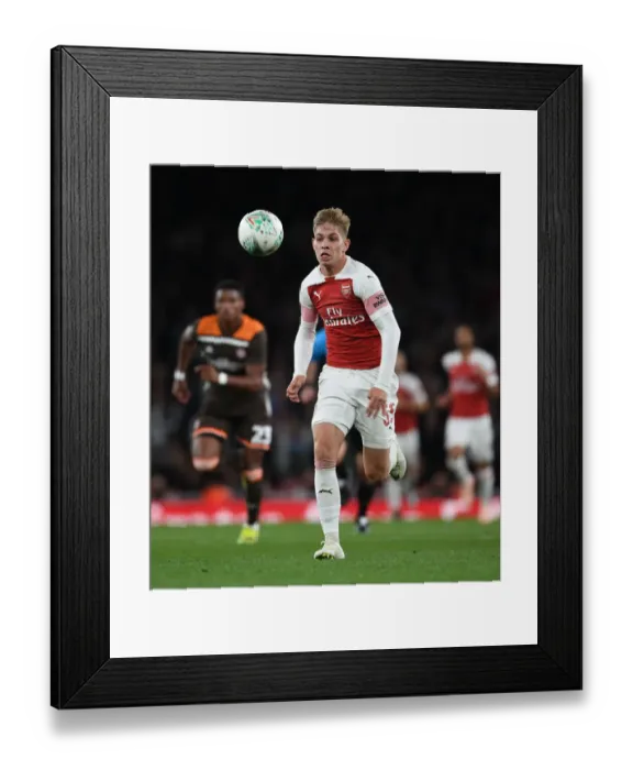 Framed Print : Emile Smith Rowe Shines in Arsenal's Carabao Cup Victory over Brentford