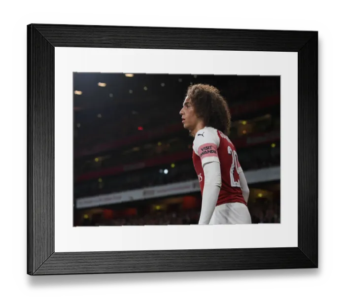 Framed Print : Matteo Guendouzi in Action: Arsenal vs. Brentford, Carabao Cup 2018-19