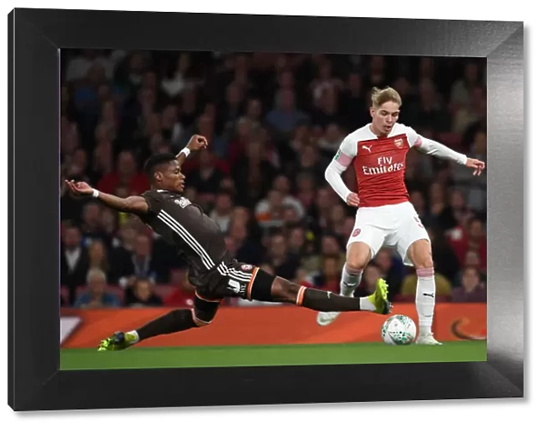 Emile Smith Rowe Outmaneuvers Julian Jeanvier in Arsenal's Carabao Cup Clash