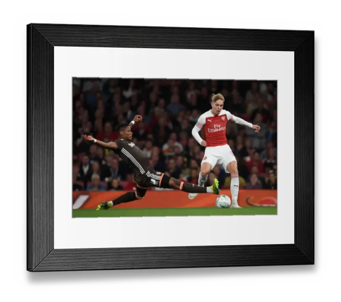 Framed Print : Emile Smith Rowe Outmaneuvers Julian Jeanvier in Arsenal's Carabao Cup Clash Framed Print : Emile Smith Rowe Outmaneuvers Julian Jeanvier in Arsenal's Carabao Cup Clash