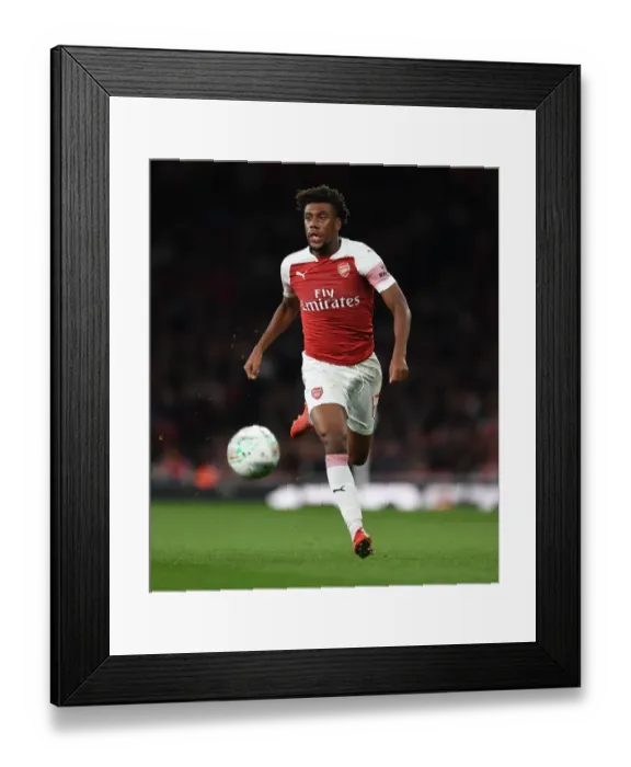Framed Print : Alex Iwobi in Action: Arsenal vs Brentford, Carabao Cup 2018-19