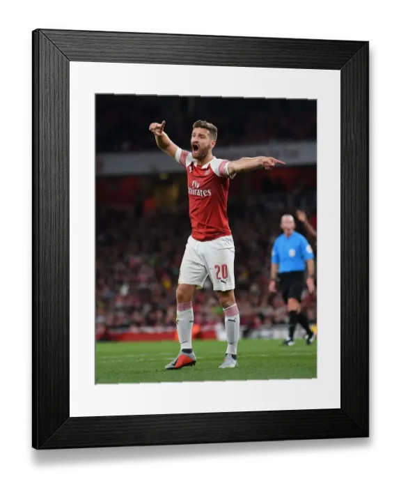Framed Print : Mustafi in Action: Arsenal vs. Brentford, Carabao Cup 2018-19 Framed Print : Mustafi in Action: Arsenal vs. Brentford, Carabao Cup 2018-19