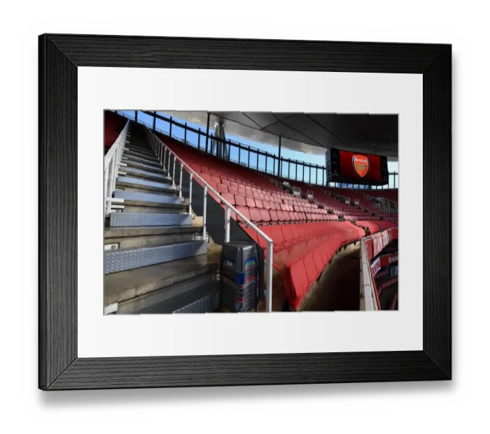 Framed Print : Upper terrace segregation line. Arsenal 3: 1 Brentford Framed Print : Upper terrace segregation line. Arsenal 3: 1 Brentford