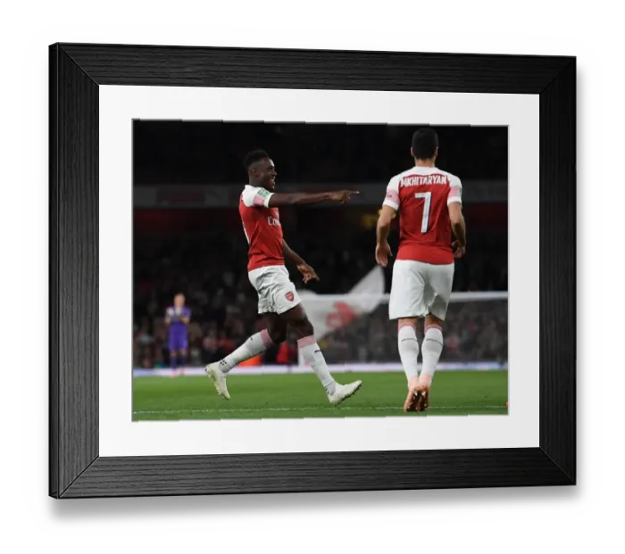 Framed Print : Danny Welbeck Scores First Goal: Arsenal vs. Brentford, Carabao Cup 2018-19 Framed Print : Danny Welbeck Scores First Goal: Arsenal vs. Brentford, Carabao Cup 2018-19