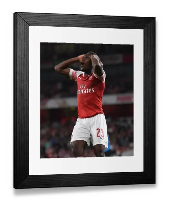 Framed Print : Danny Welbeck in Action: Arsenal vs. Brentford, Carabao Cup 2018-19
