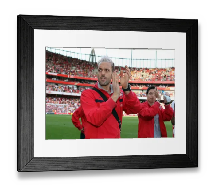 Framed Print : Manuel Almunia (Arsenal) claps the fans after the match Framed Print : Manuel Almunia (Arsenal) claps the fans after the match