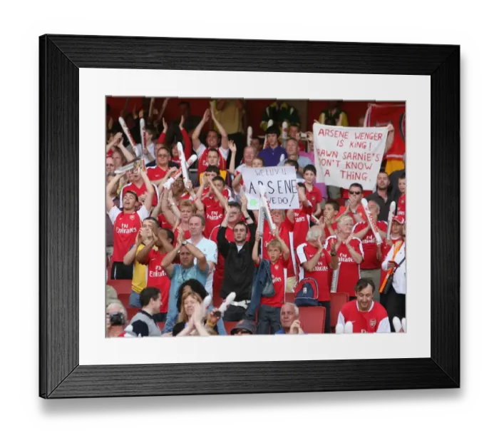 Framed Print : Arsenal's Triumph: 4-1 Over Stoke City in the Barclays Premier League at Emirates Stadium, 2009