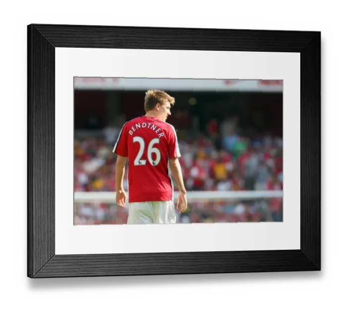 Framed Print : Nicklas Bendtner's Goal Seals Arsenal's 4-1 Victory Over Stoke City in the Premier League (May 2009)
