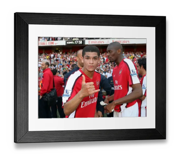 Framed Print : Denilson (Arsenal) after the match
