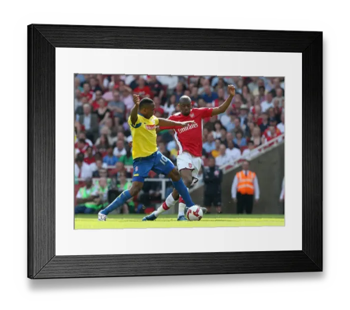Framed Print : Abou Diaby (Arsenal) Ricardo Fuller (Stoke) Framed Print : Abou Diaby (Arsenal) Ricardo Fuller (Stoke)