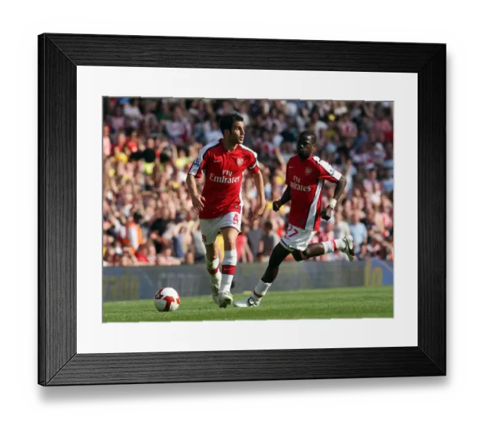 Framed Print : Cesc Fabregas and Emmanuel Eboue (Arsenal) Framed Print : Cesc Fabregas and Emmanuel Eboue (Arsenal)