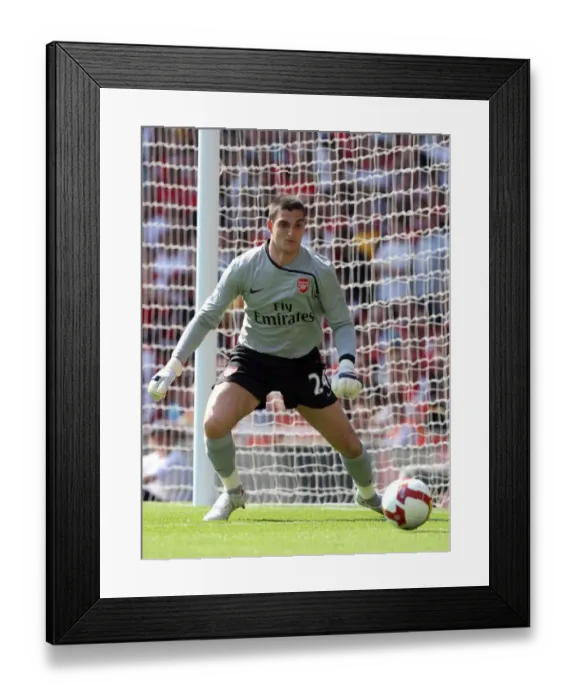 Framed Print : Vito Mannone's Glory: Arsenal's 4-1 Victory Over Stoke City in the Barclays Premier League