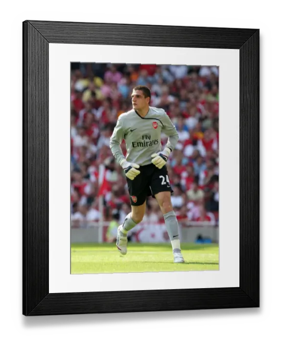Framed Print : Vito Mannone's Victory: Arsenal's Thrilling 4-1 Win Over Stoke City in the Premier League (May 2009)