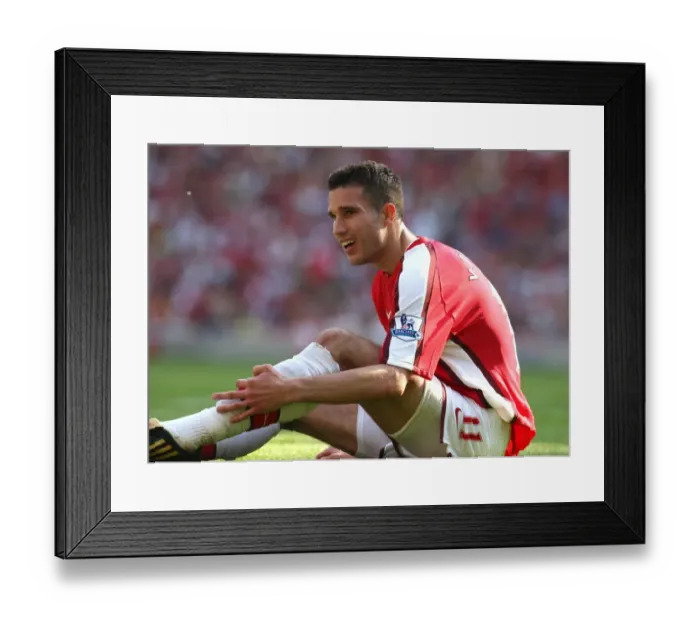 Framed Print : Robin van Persie's Brilliant Performance: Arsenal's 4-1 Victory over Stoke City in the Premier League