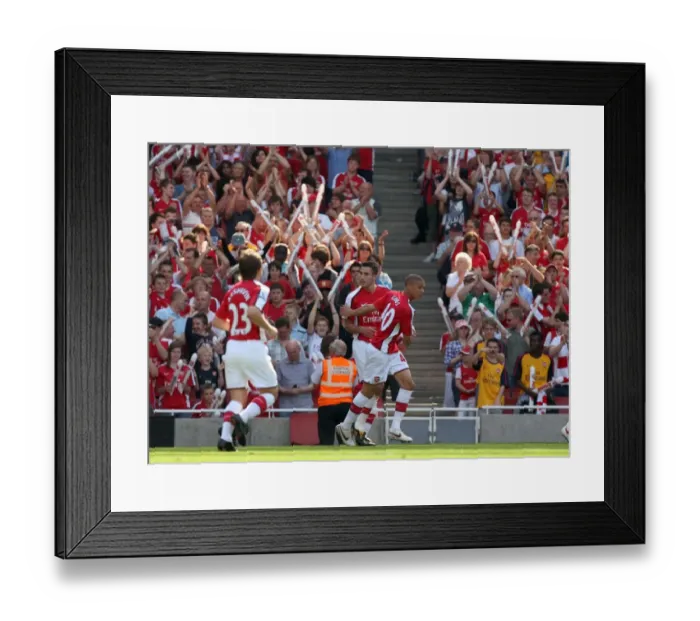 Framed Print : Robin van Perise celebrates scoring Arsenals 2nd goal Framed Print : Robin van Perise celebrates scoring Arsenals 2nd goal