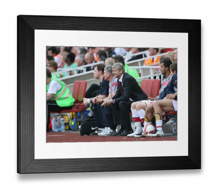 Framed Print : Arsene Wenger's Triumph: Arsenal's 4-1 Victory Over Stoke City (2009)