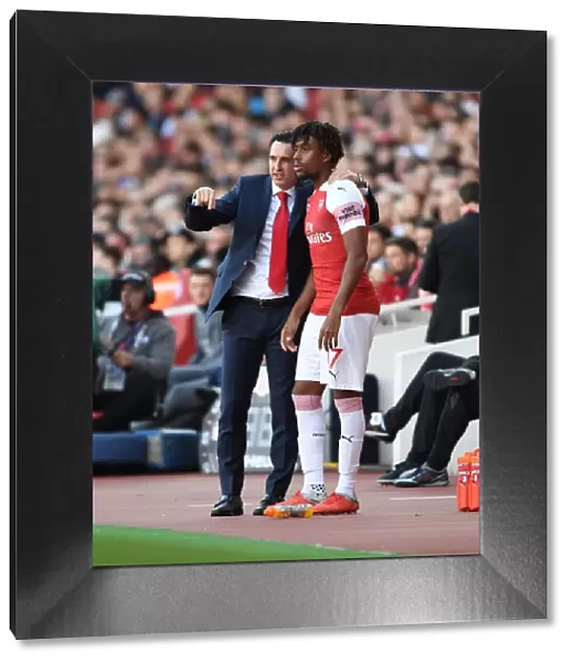 Unai Emery and Alex Iwobi: A Moment from Arsenal's Clash with Watford (2018-19)