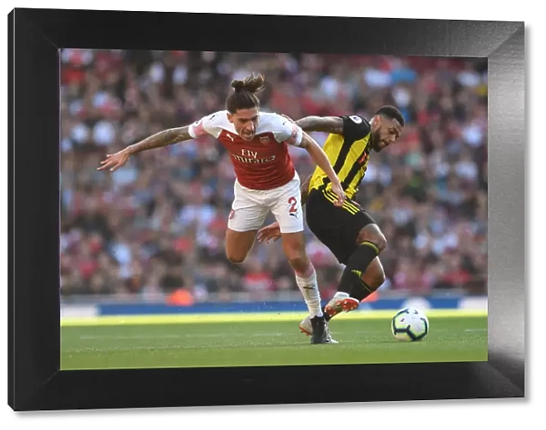 Clash at the Emirates: Hector Bellerin vs. Andre Gray in Arsenal's Battle Against Watford