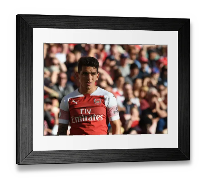 Framed Print : Lucas Torreira in Action: Arsenal vs. Watford, Premier League 2018-19