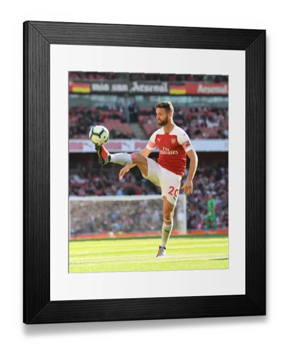 Framed Print : Shkodran Mustafi: Arsenal's Defensive Wall vs. Watford (2018-19)