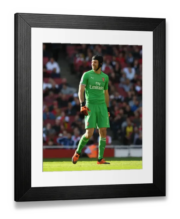 Framed Print : Petr Cech in Action: Arsenal vs. Watford (2018-19) Framed Print : Petr Cech in Action: Arsenal vs. Watford (2018-19)