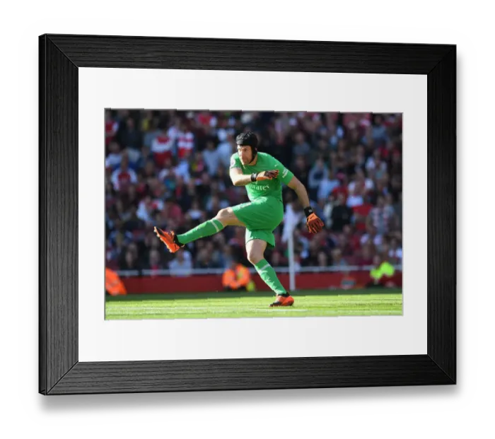 Framed Print : Petr Cech in Action: Arsenal vs. Watford (2018-19) Framed Print : Petr Cech in Action: Arsenal vs. Watford (2018-19)
