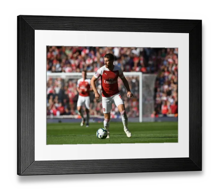 Framed Print : Arsenal's Aaron Ramsey in Action Against Watford, Premier League 2018-19 Framed Print : Arsenal's Aaron Ramsey in Action Against Watford, Premier League 2018-19