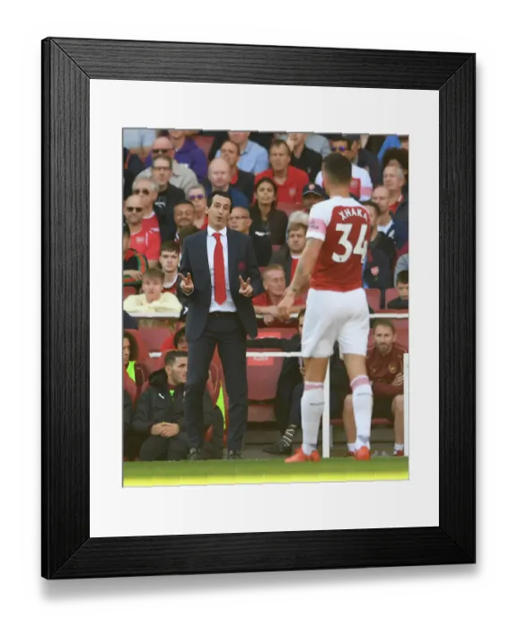 Framed Print : Unai Emery Leads Arsenal in Premier League Clash Against Watford (2018-19)
