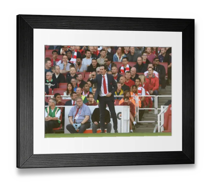 Framed Print : Unai Emery Leads Arsenal Against Watford in Premier League Showdown (2018-19) Framed Print : Unai Emery Leads Arsenal Against Watford in Premier League Showdown (2018-19)