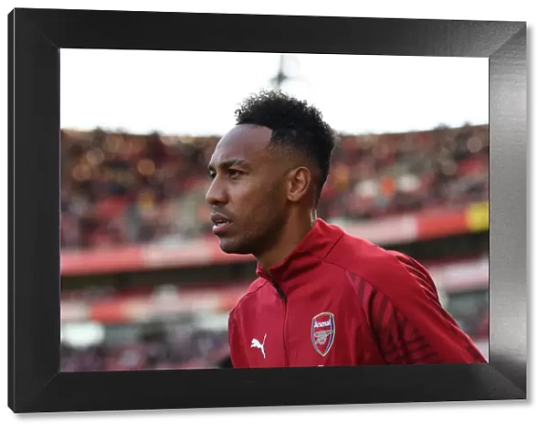 Arsenal's Pierre-Emerick Aubameyang Ready for Kick-off Against Watford (2018-19)