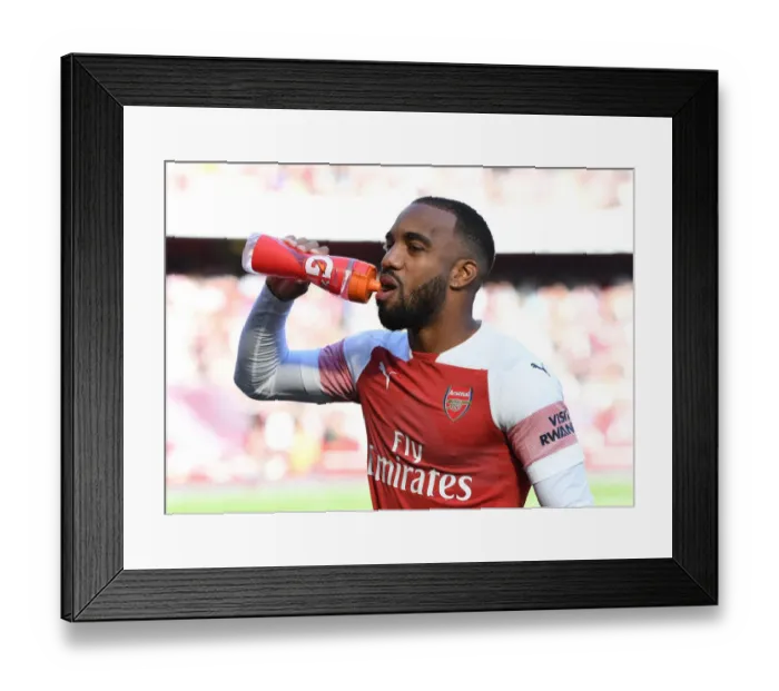 Framed Print : Alexandre Lacazette: Arsenal FC vs. Watford FC, Premier League 2018-19 Framed Print : Alexandre Lacazette: Arsenal FC vs. Watford FC, Premier League 2018-19