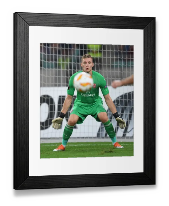 Framed Print : Bernd Leno in Action: Arsenal's Goalkeeper Shines in UEFA Europa League Match against Qarabag Framed Print : Bernd Leno in Action: Arsenal's Goalkeeper Shines in UEFA Europa League Match against Qarabag