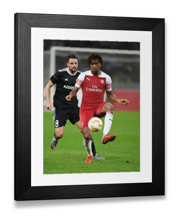 Framed Print : Alex Iwobi in Action for Arsenal against Qarabag in UEFA Europa League, Baku 2018 Framed Print : Alex Iwobi in Action for Arsenal against Qarabag in UEFA Europa League, Baku 2018