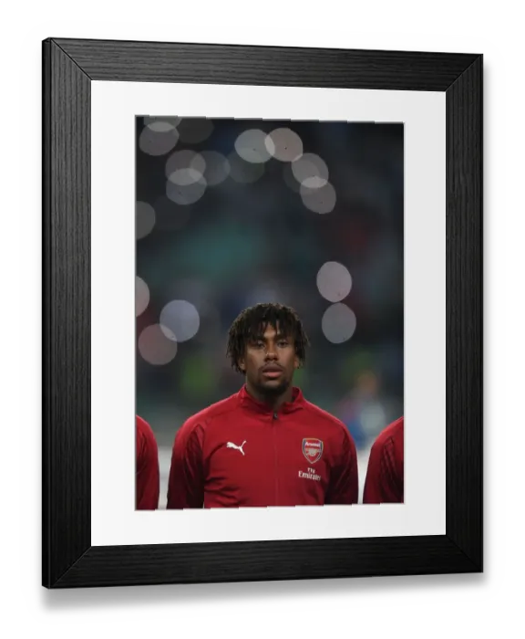Framed Print : Alex Iwobi - Arsenal's Focus Ahead of Qarabag Clash in Europa League (Group E)