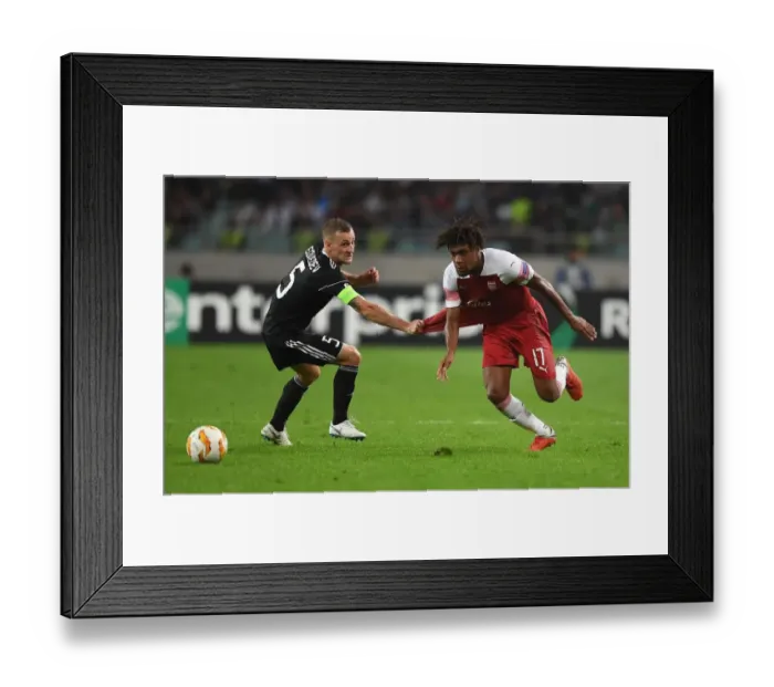 Framed Print : Clash of Styles: Iwobi vs. Medvedev in Europa League Showdown Framed Print : Clash of Styles: Iwobi vs. Medvedev in Europa League Showdown